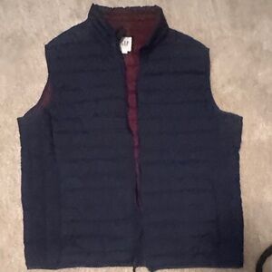GAP Men's Dark Blue Quilted Vest